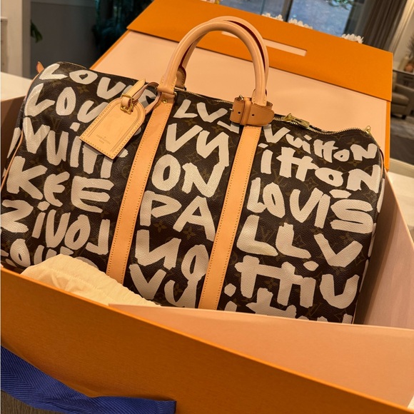 Louis Vuitton Stephen Sprouse Monogram Graffiti Coated Canvas Keepall 50 - Picture 2 of 2